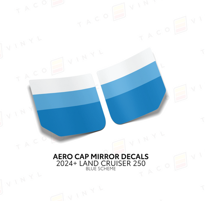 Taco Vinyl Land Cruiser 250 Aero Cap Mirror Decals | '24+ Land Cruiser