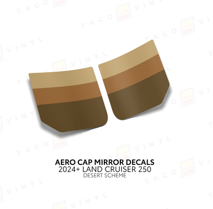 Taco Vinyl Land Cruiser 250 Aero Cap Mirror Decals | '24+ Land Cruiser