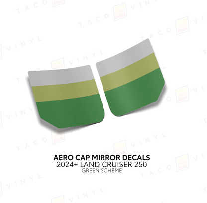 Taco Vinyl Land Cruiser 250 Aero Cap Mirror Decals | '24+ Land Cruiser