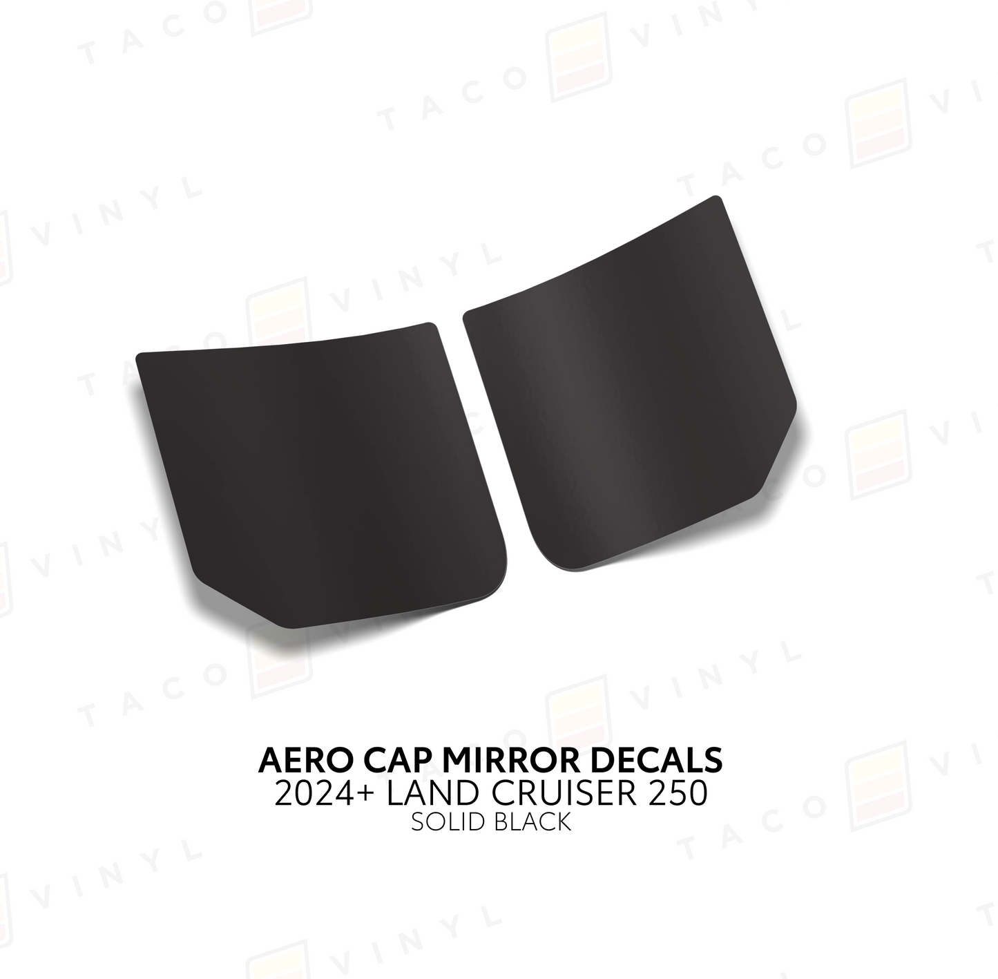 Taco Vinyl Land Cruiser 250 Aero Cap Mirror Decals | '24+ Land Cruiser