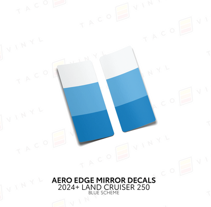 Taco Vinyl Land Cruiser 250 Aero Edge Mirror Decals | '24+ Land Cruiser