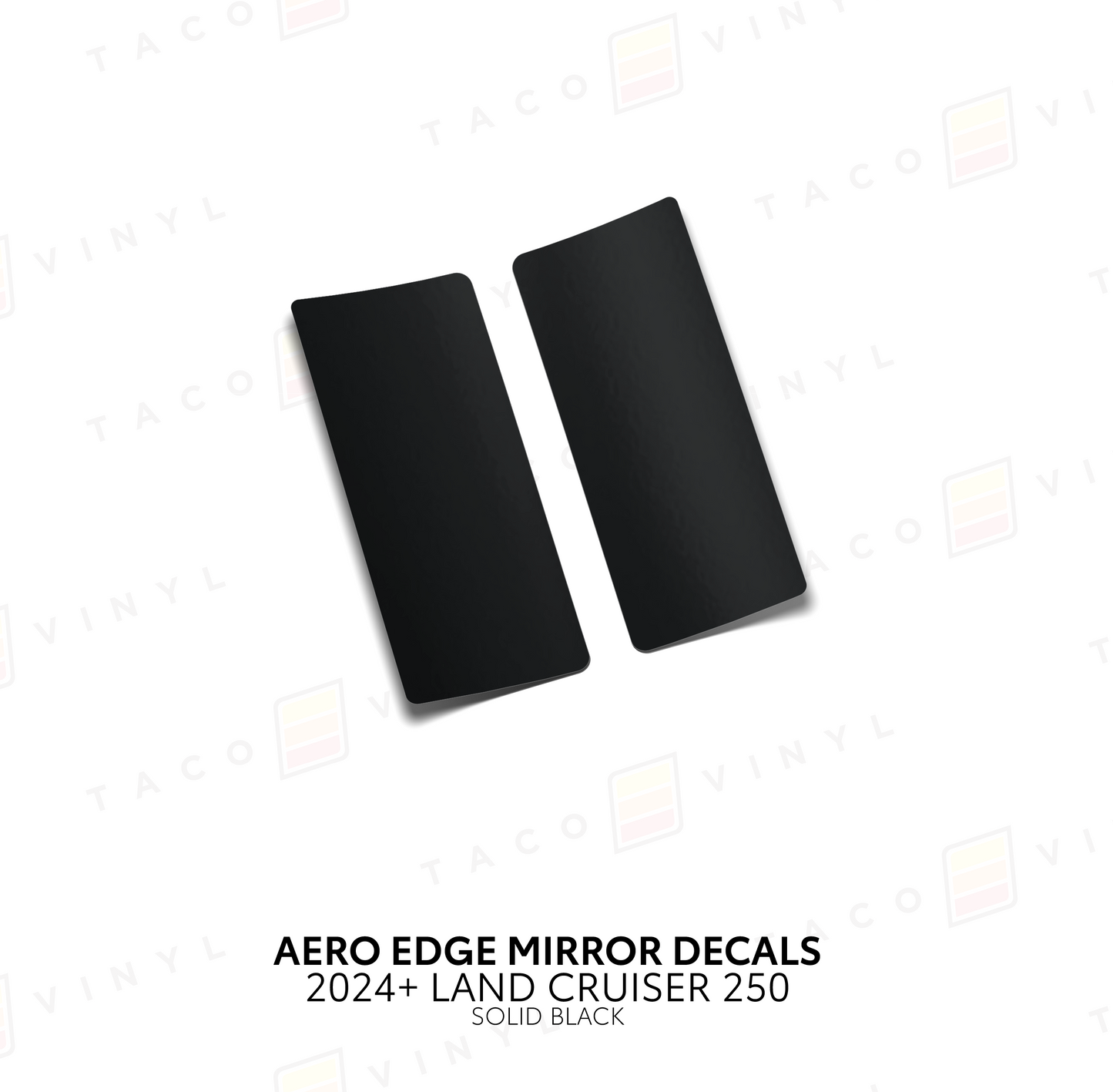 Taco Vinyl Land Cruiser 250 Aero Edge Mirror Decals | '24+ Land Cruiser