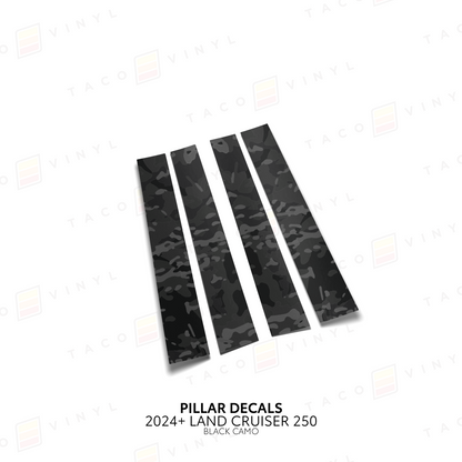Taco Vinyl Land Cruiser 250 Door Pillar Decals | '24+ Land Cruiser