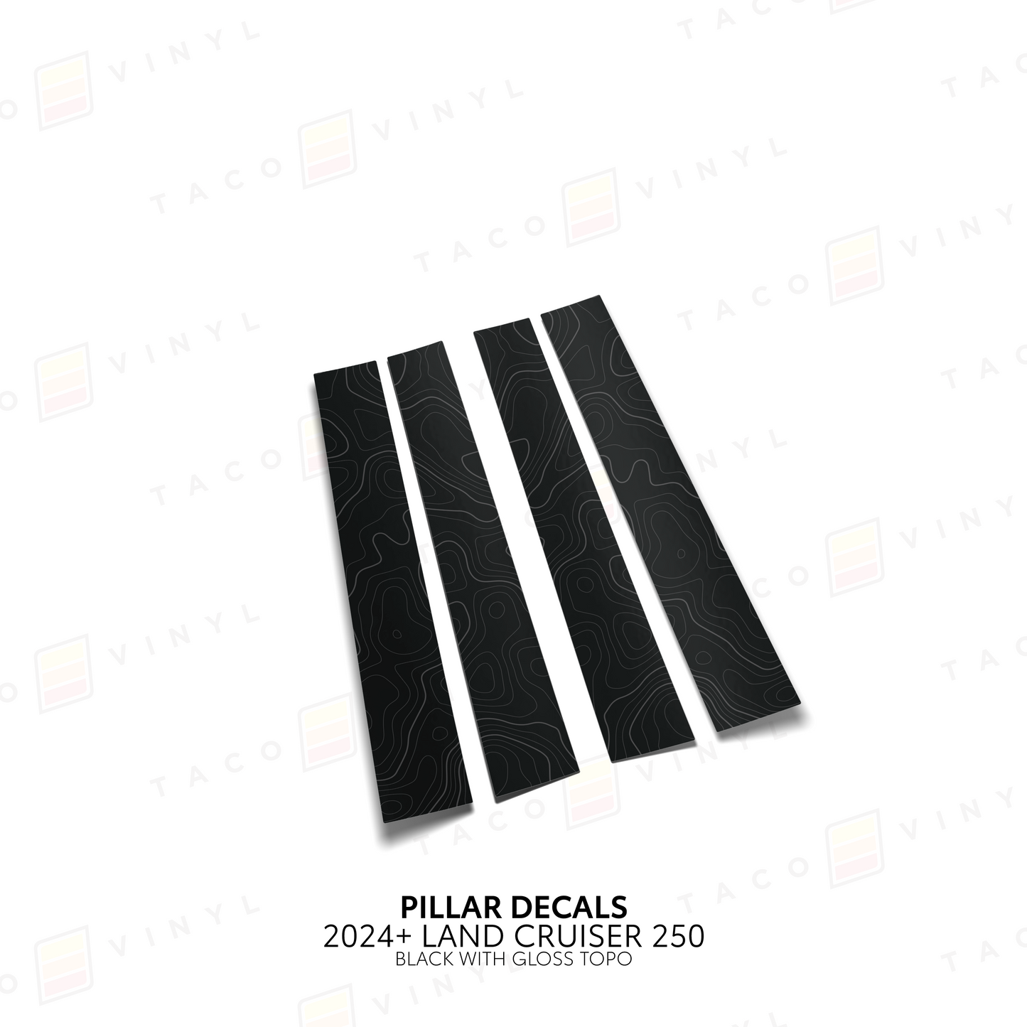 Taco Vinyl Land Cruiser 250 Door Pillar Decals | '24+ Land Cruiser