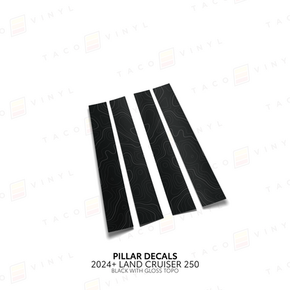 Taco Vinyl Land Cruiser 250 Door Pillar Decals | '24+ Land Cruiser