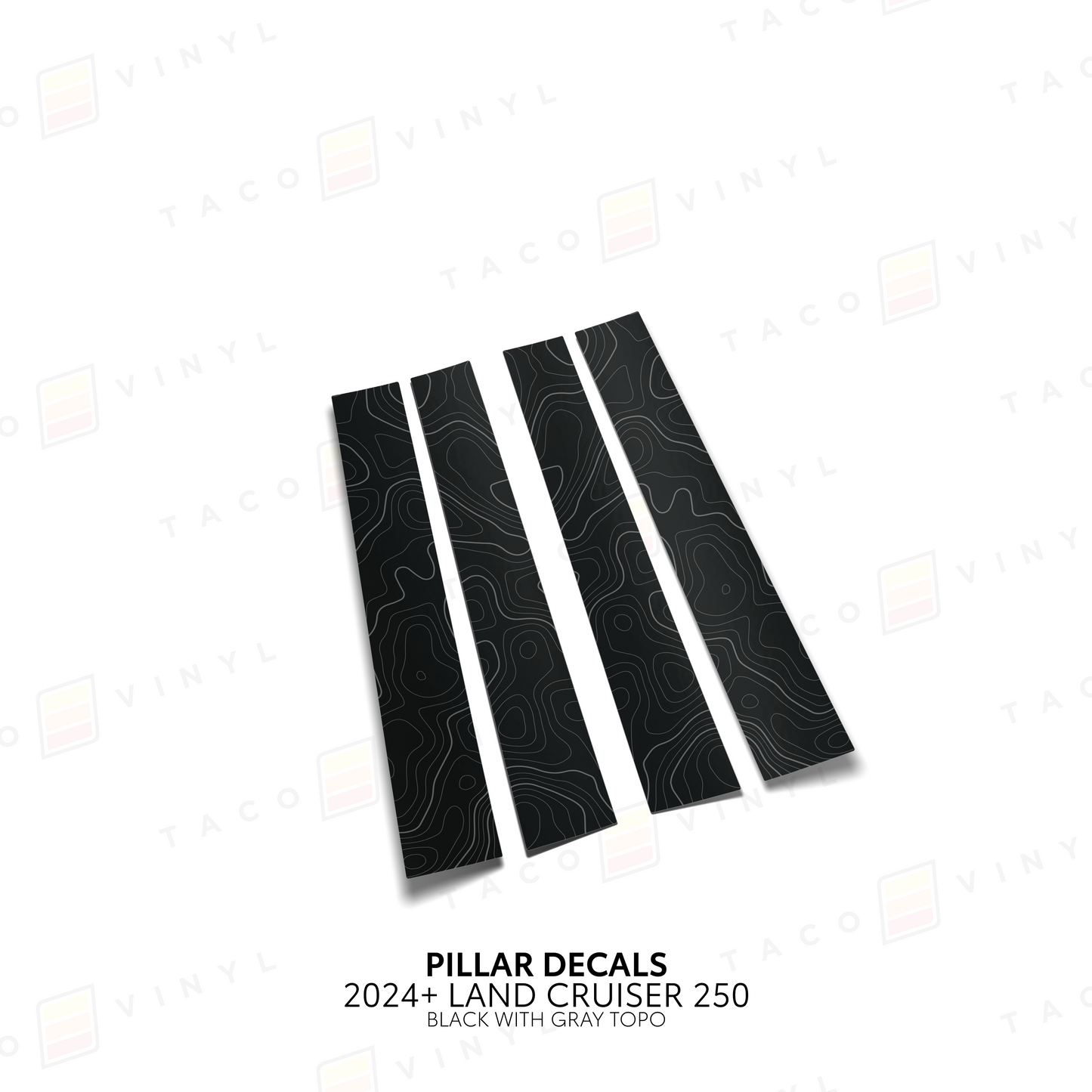 Taco Vinyl Land Cruiser 250 Door Pillar Decals | '24+ Land Cruiser