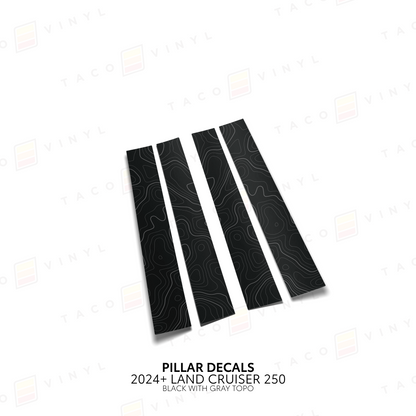 Taco Vinyl Land Cruiser 250 Door Pillar Decals | '24+ Land Cruiser
