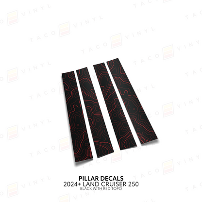 Taco Vinyl Land Cruiser 250 Door Pillar Decals | '24+ Land Cruiser