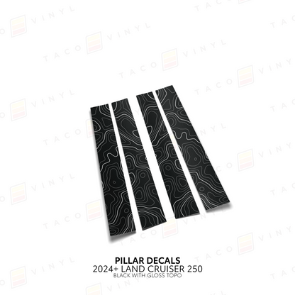 Taco Vinyl Land Cruiser 250 Door Pillar Decals | '24+ Land Cruiser