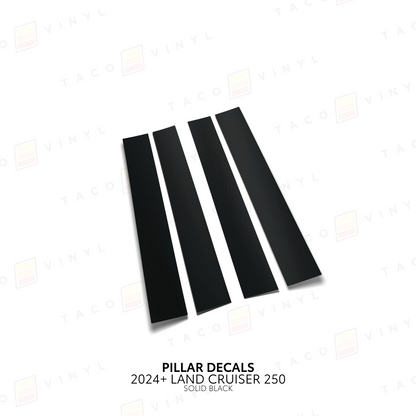 Taco Vinyl Land Cruiser 250 Door Pillar Decals | '24+ Land Cruiser