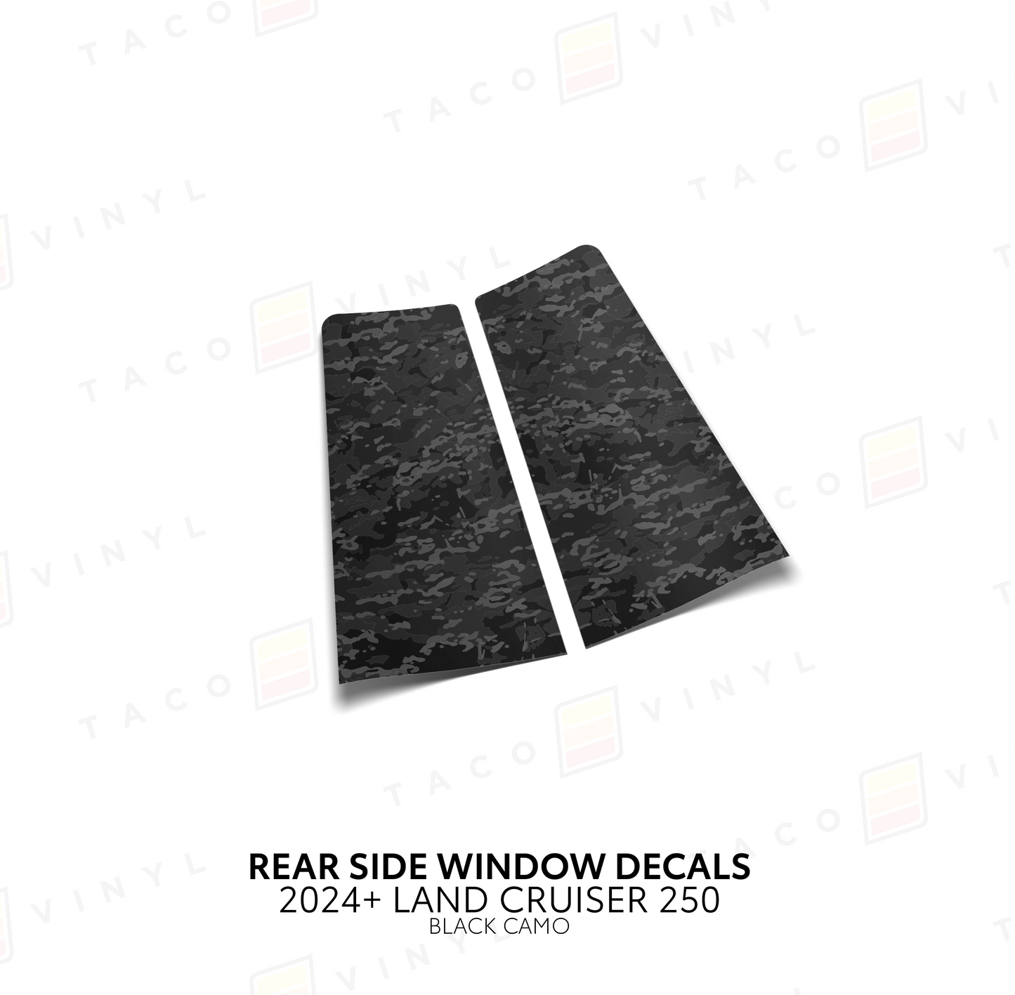 Taco Vinyl Land Cruiser 250 Rear Side Window Decal | '24+ Land Cruiser