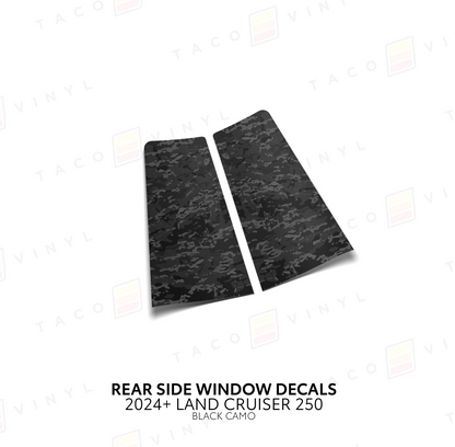 Taco Vinyl Land Cruiser 250 Rear Side Window Decal | '24+ Land Cruiser