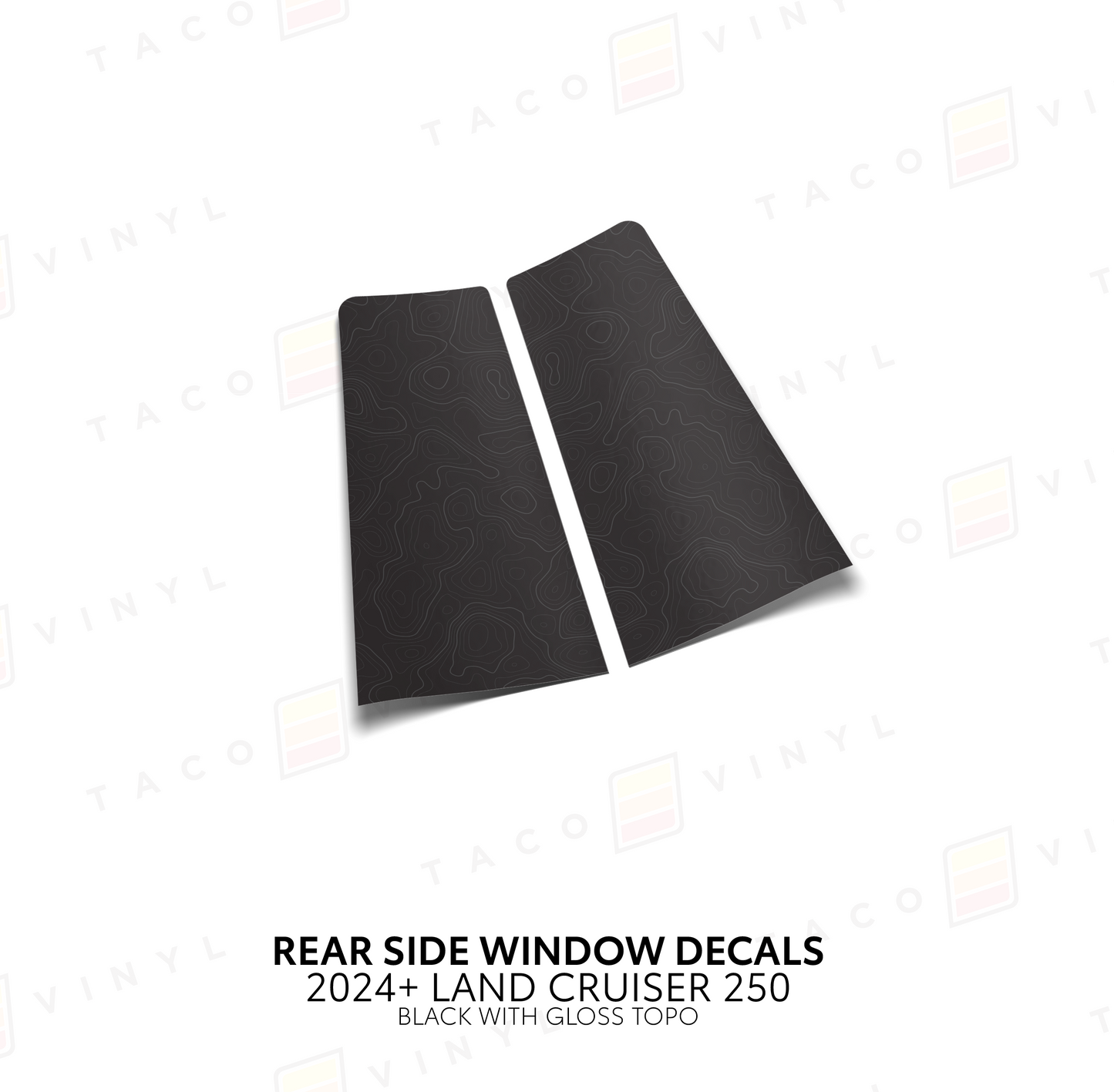 Taco Vinyl Land Cruiser 250 Rear Side Window Decal | '24+ Land Cruiser