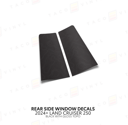 Taco Vinyl Land Cruiser 250 Rear Side Window Decal | '24+ Land Cruiser