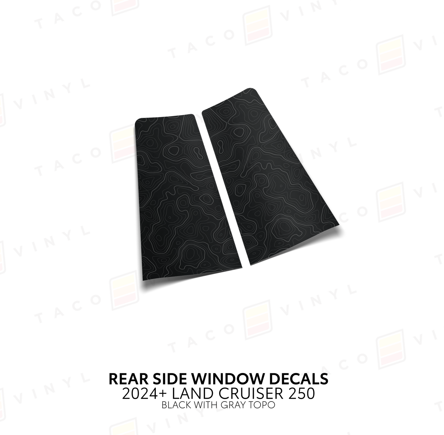 Taco Vinyl Land Cruiser 250 Rear Side Window Decal | '24+ Land Cruiser
