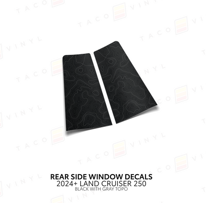 Taco Vinyl Land Cruiser 250 Rear Side Window Decal | '24+ Land Cruiser