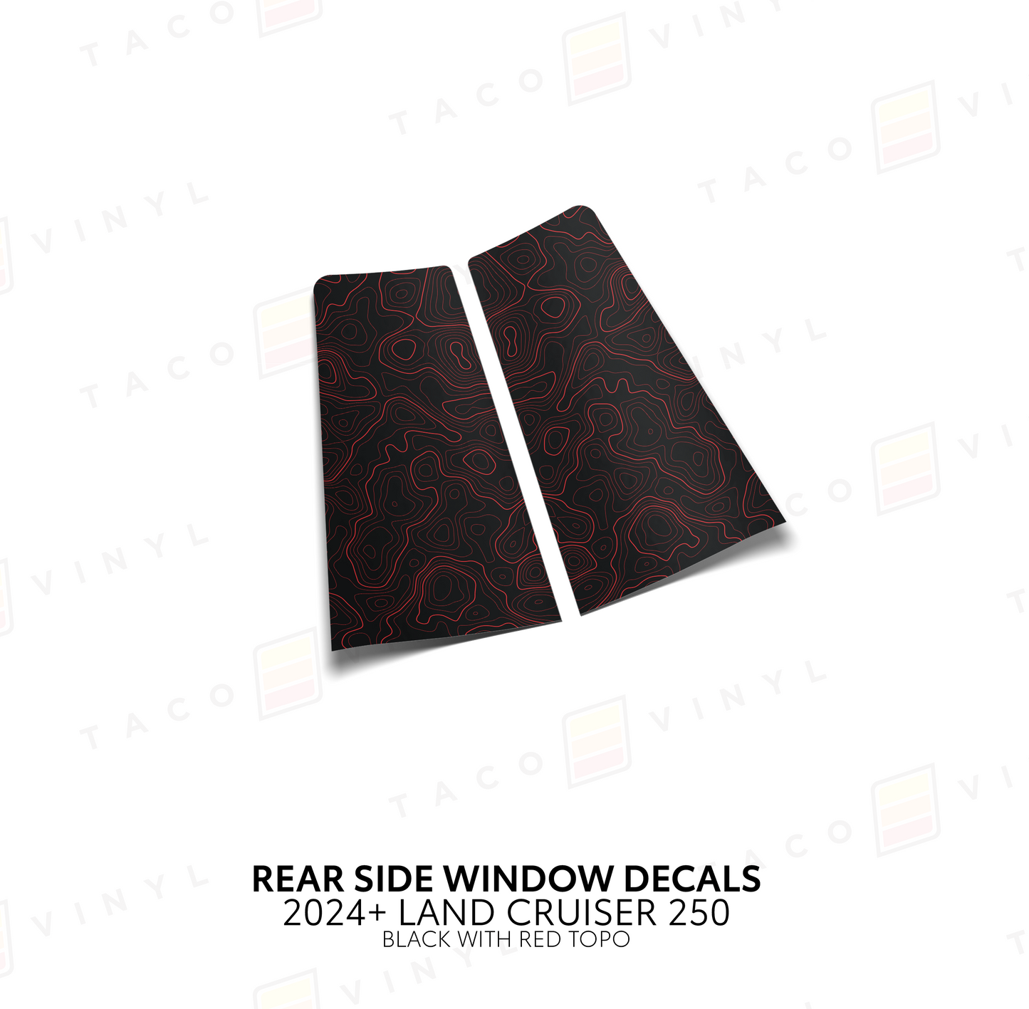 Taco Vinyl Land Cruiser 250 Rear Side Window Decal | '24+ Land Cruiser