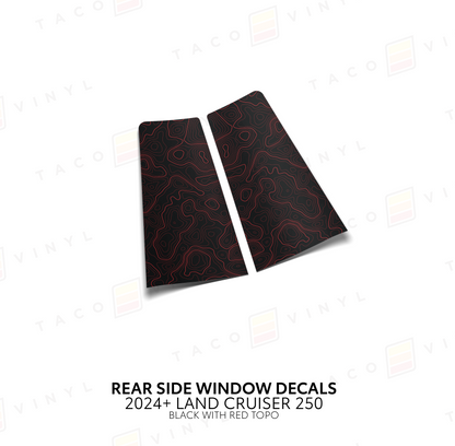 Taco Vinyl Land Cruiser 250 Rear Side Window Decal | '24+ Land Cruiser