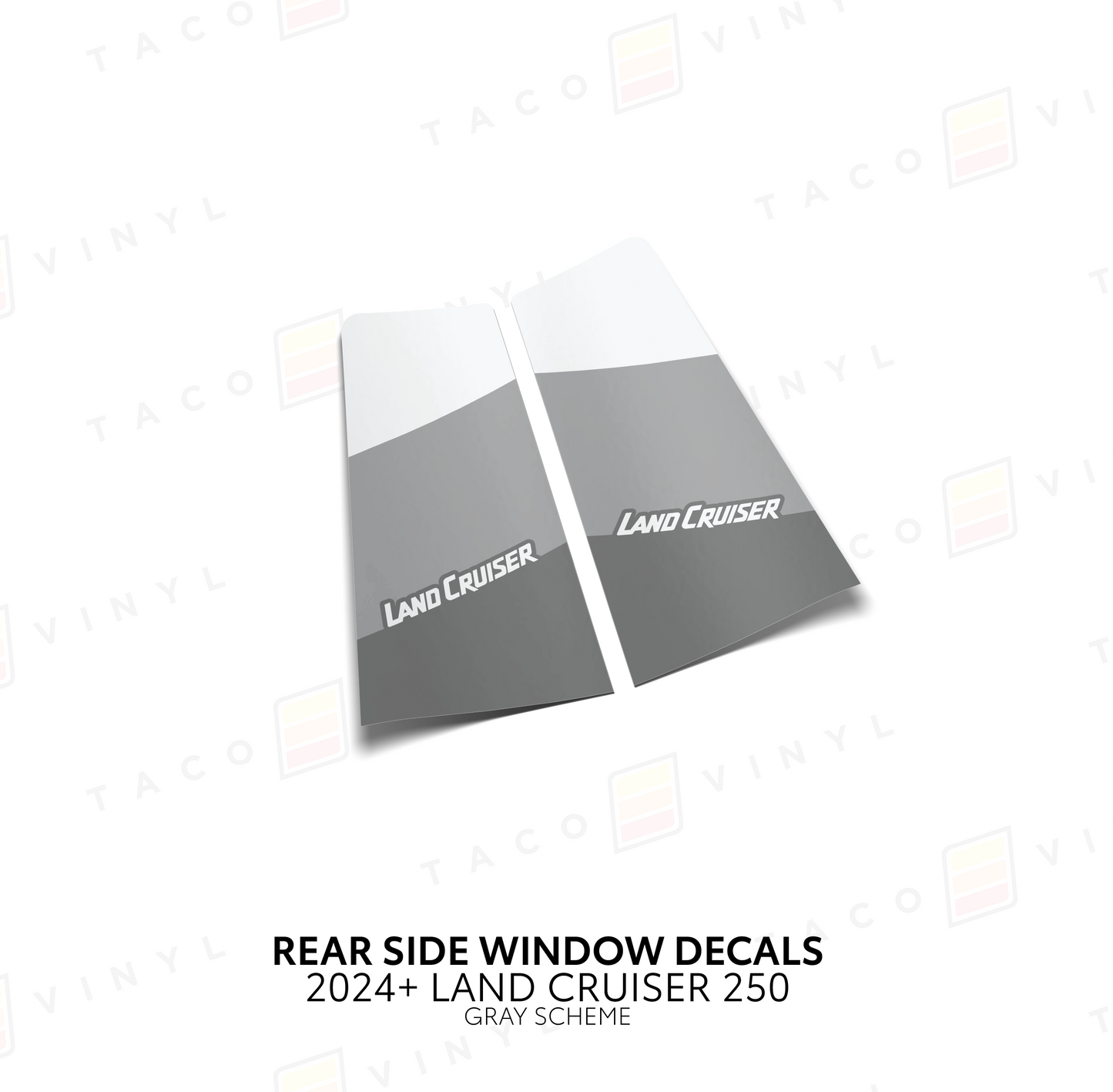 Taco Vinyl Land Cruiser 250 Rear Side Window Decal | '24+ Land Cruiser