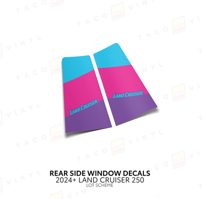 Taco Vinyl Land Cruiser 250 Rear Side Window Decal | '24+ Land Cruiser