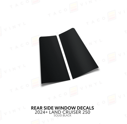 Taco Vinyl Land Cruiser 250 Rear Side Window Decal | '24+ Land Cruiser
