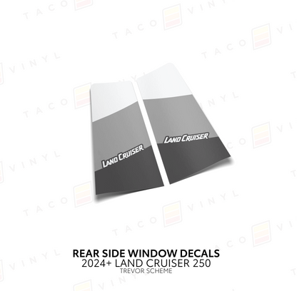 Taco Vinyl Land Cruiser 250 Rear Side Window Decal | '24+ Land Cruiser