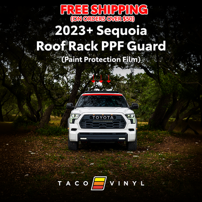 Taco Vinyl Sequoia PPF Roof Rack Guard | '23+ Seqouia