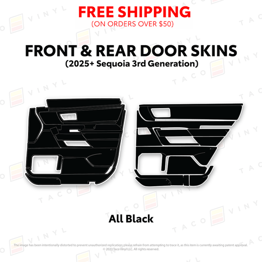 Taco Vinyl Sequoia Door Skins | '23+ Sequoia