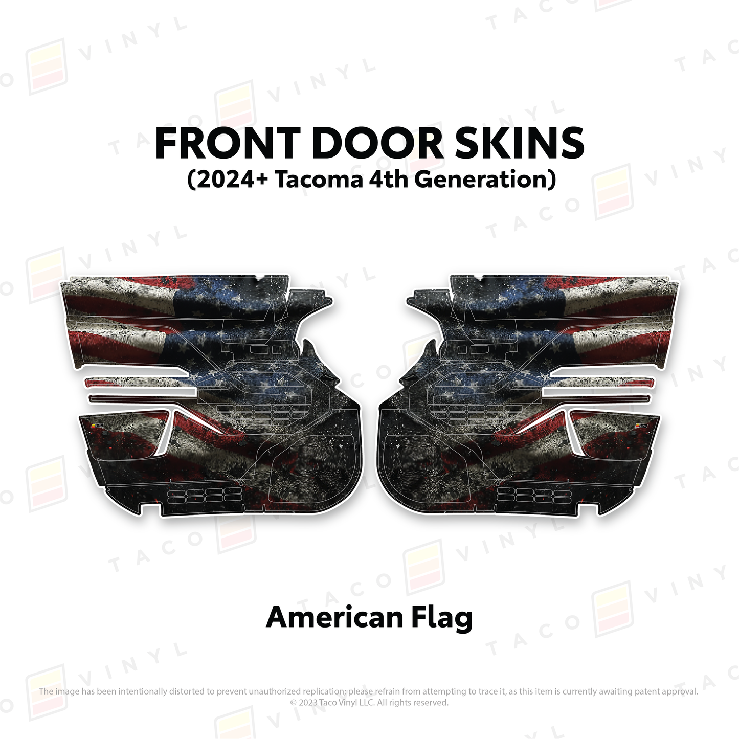 Taco Vinyl Tacoma Door Skins | 2024+ Tacoma