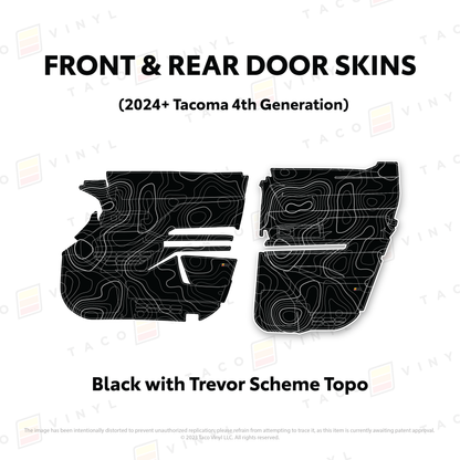 Taco Vinyl Tacoma Door Skins | 2024+ Tacoma