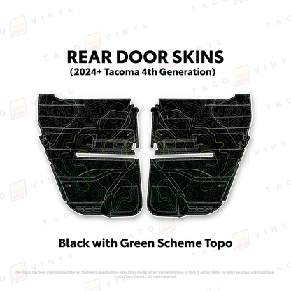 Taco Vinyl Tacoma Door Skins | 2024+ Tacoma