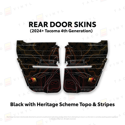 Taco Vinyl Tacoma Door Skins | 2024+ Tacoma