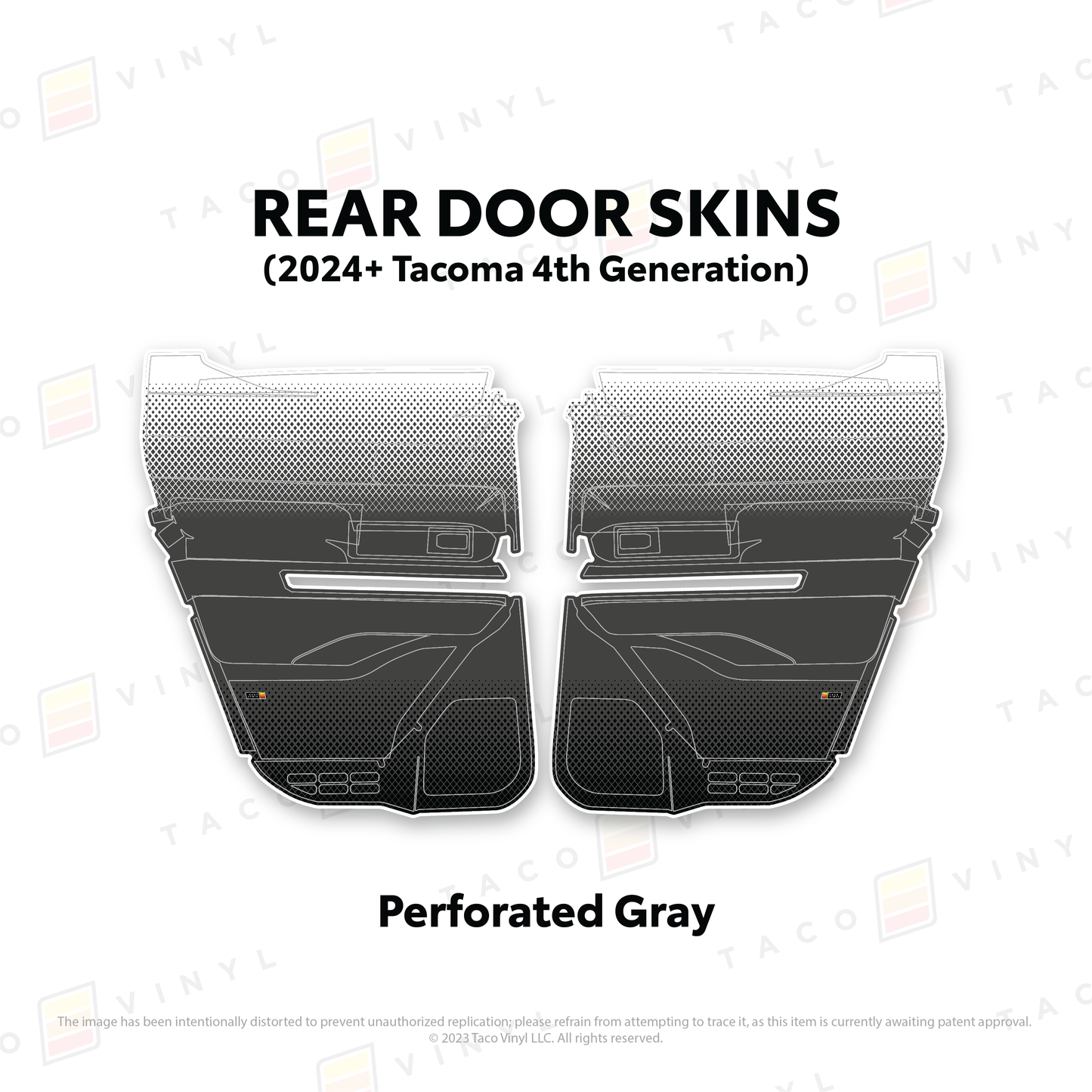 Taco Vinyl Tacoma Door Skins | 2024+ Tacoma