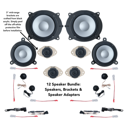 Alpine 8 or 12 Speaker Plug & Play Bundle (8" Front Door Speaker) | '25+ 4Runner