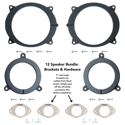 Alpine 8 or 12 Speaker Plug & Play Bundle (8" Front Door Speaker) | '25+ 4Runner