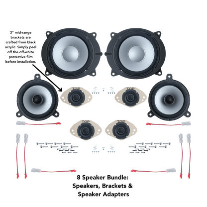 Alpine 8 or 12 Speaker Plug & Play Bundle (8" Front Door Speaker) | '25+ 4Runner