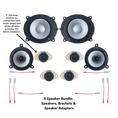 Alpine 8 or 12 Speaker Plug & Play Bundle (8" Front Door Speaker) | '25+ 4Runner