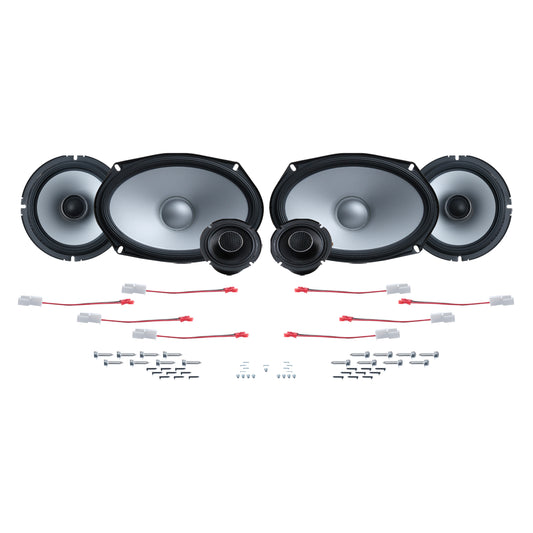 Alpine 6 or 12 Speaker Plug & Play Bundle (6x9 Front Door Speaker) | '25+ 4Runner