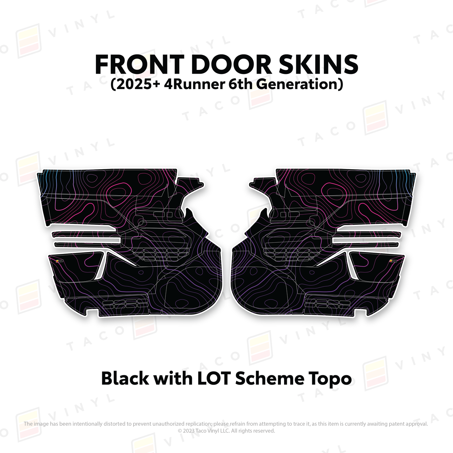 Taco Vinyl 4Runner Door Skins | '25+ 4Runner