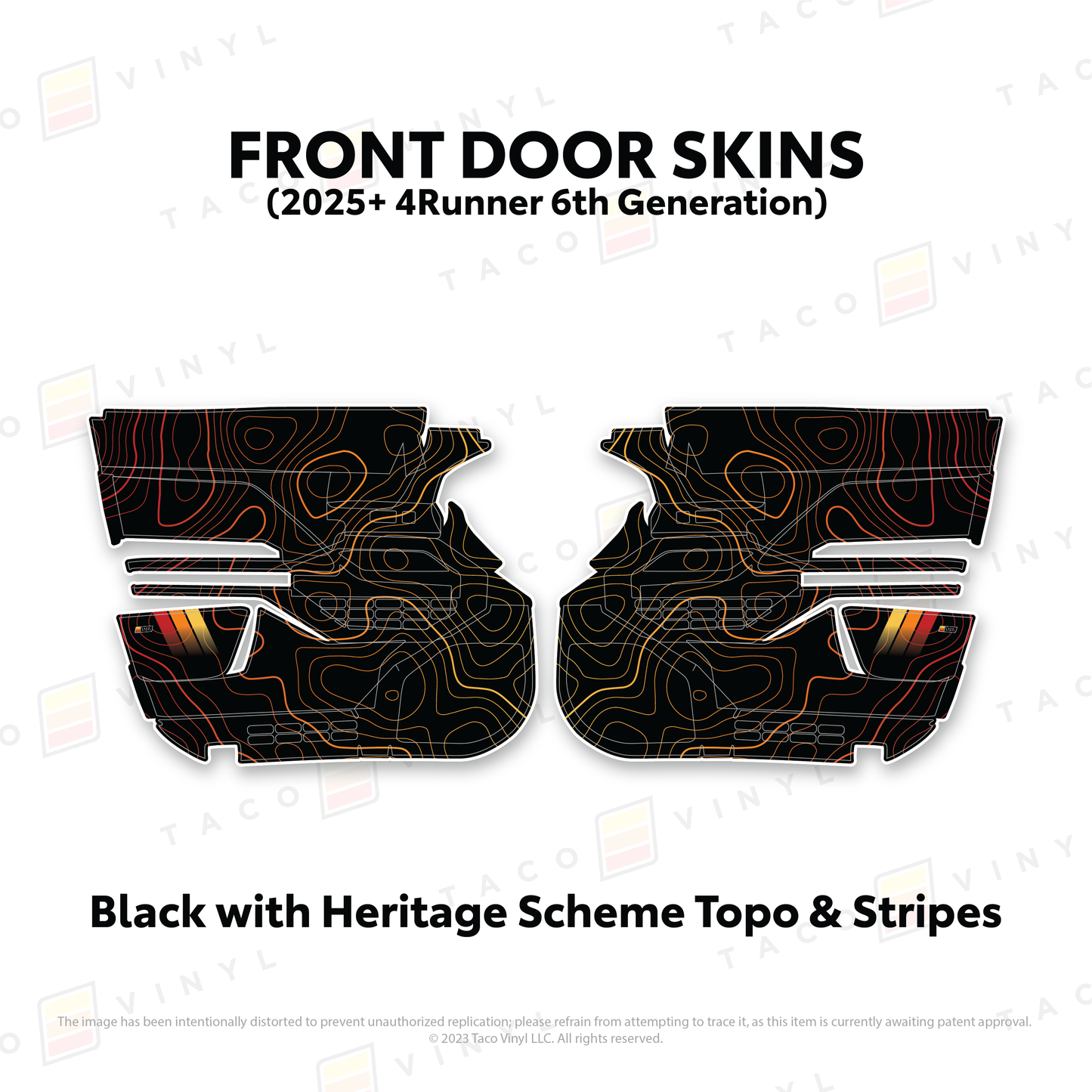 Taco Vinyl 4Runner Door Skins | '25+ 4Runner