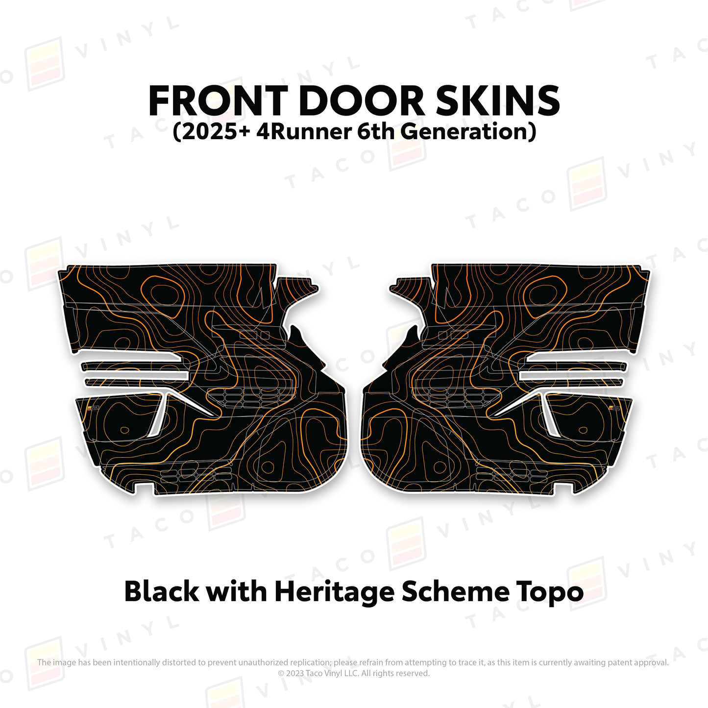 Taco Vinyl 4Runner Door Skins | '25+ 4Runner