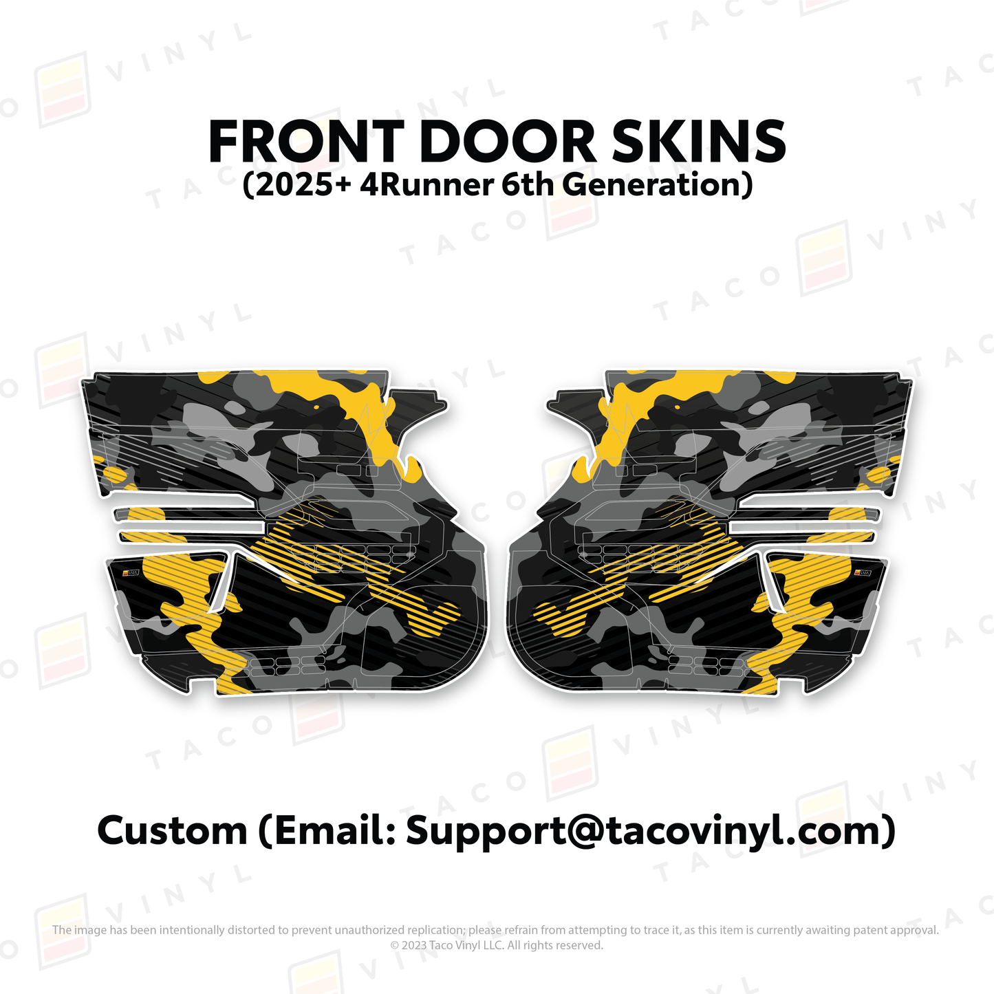Taco Vinyl 4Runner Door Skins | '25+ 4Runner