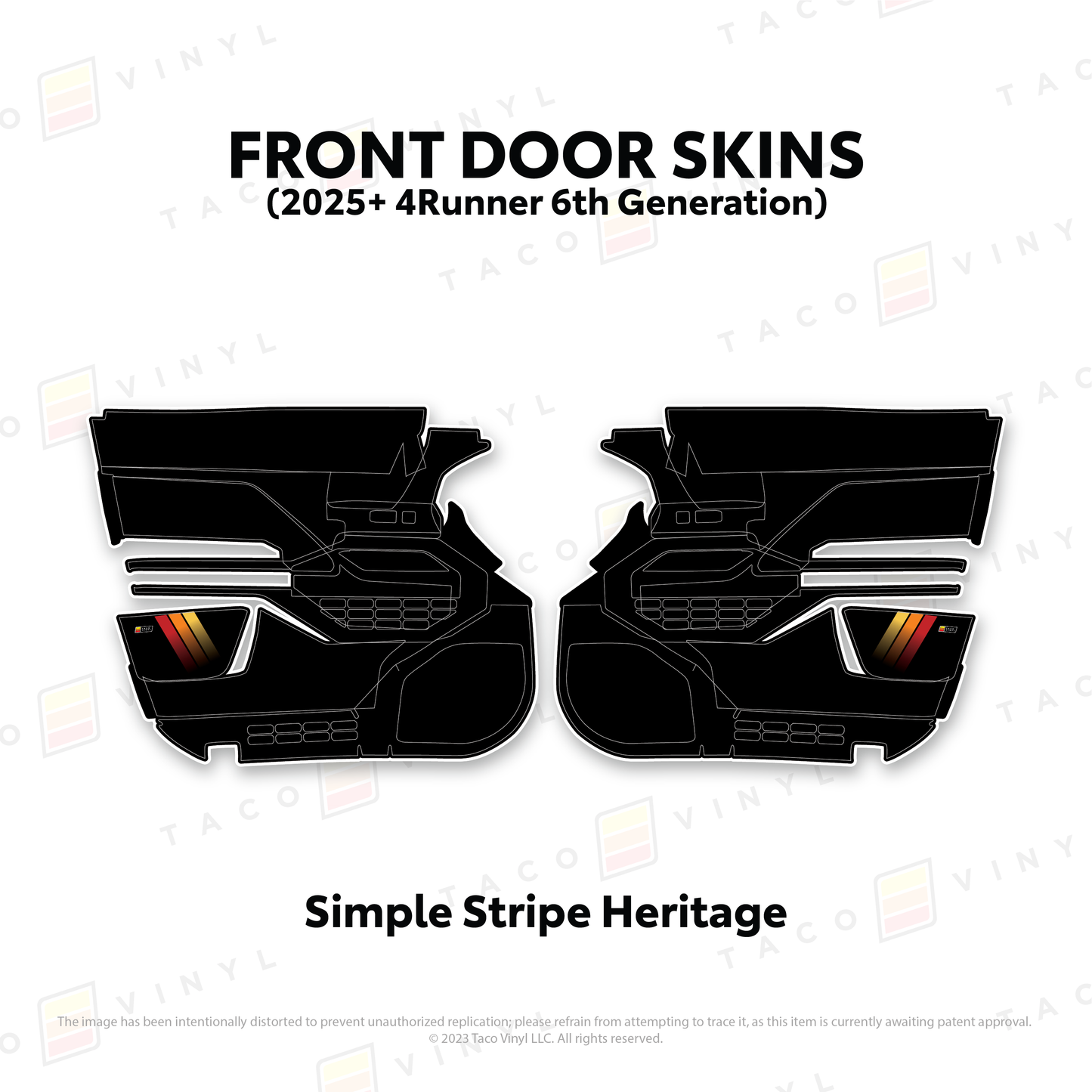 Taco Vinyl 4Runner Door Skins | '25+ 4Runner