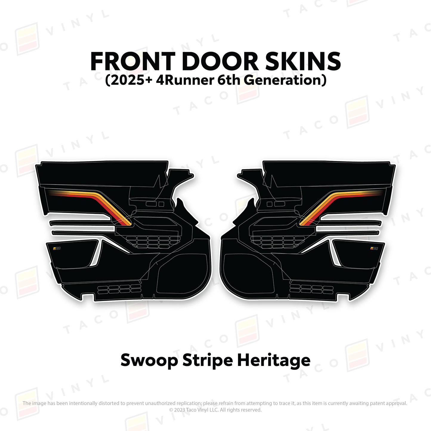 Taco Vinyl 4Runner Door Skins | '25+ 4Runner