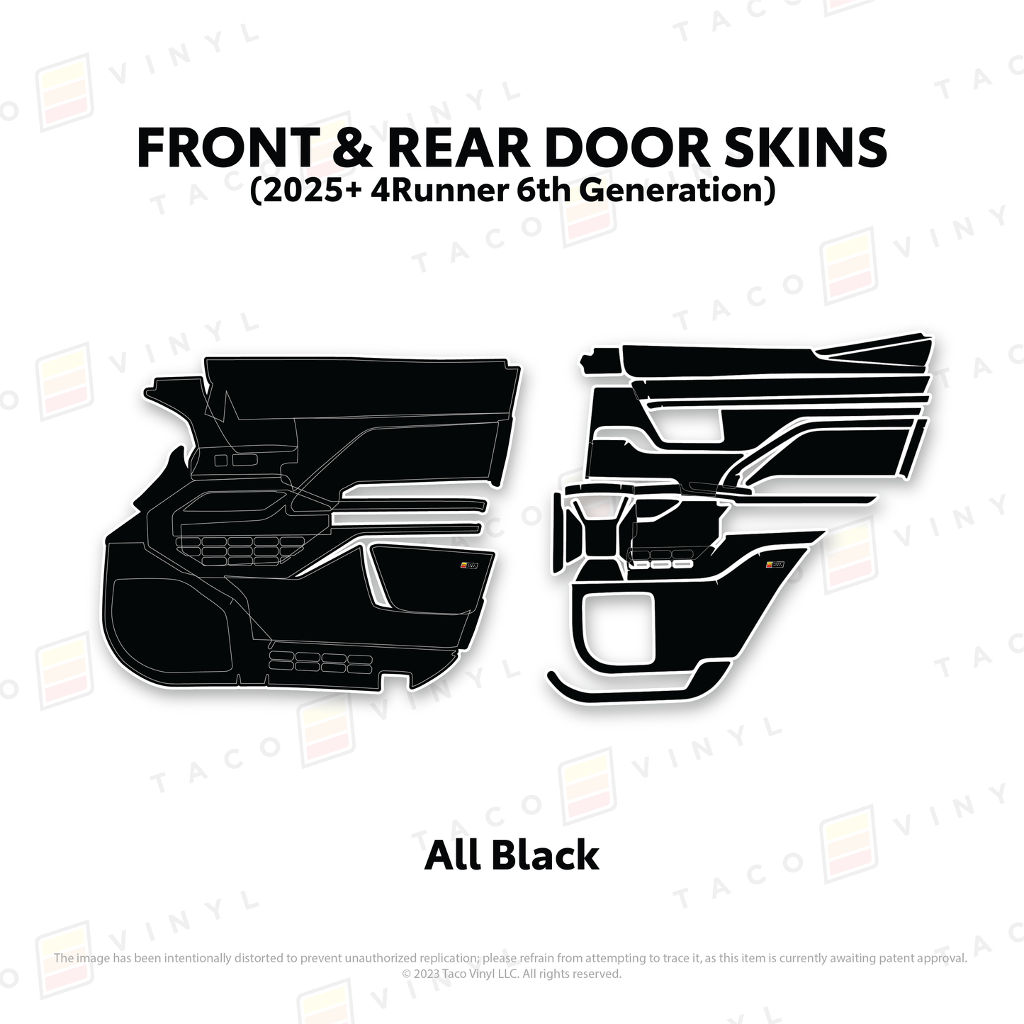 Taco Vinyl 4Runner Door Skins | '25+ 4Runner