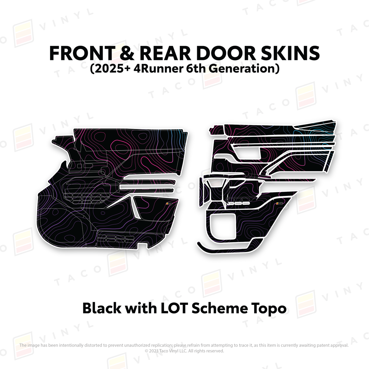 Taco Vinyl 4Runner Door Skins | '25+ 4Runner