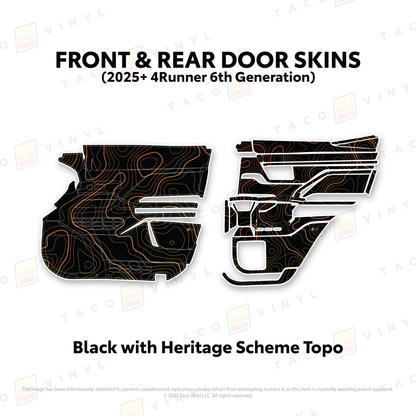 Taco Vinyl 4Runner Door Skins | '25+ 4Runner