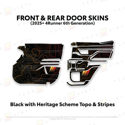 Taco Vinyl 4Runner Door Skins | '25+ 4Runner