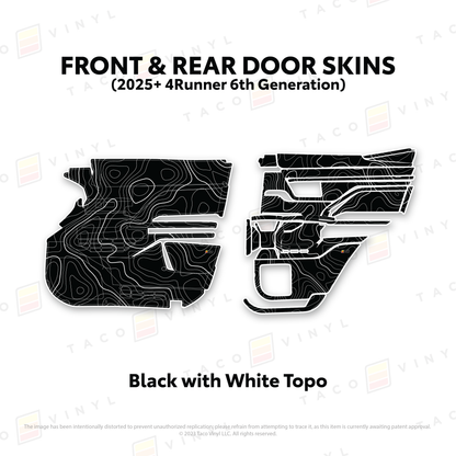 Taco Vinyl 4Runner Door Skins | '25+ 4Runner