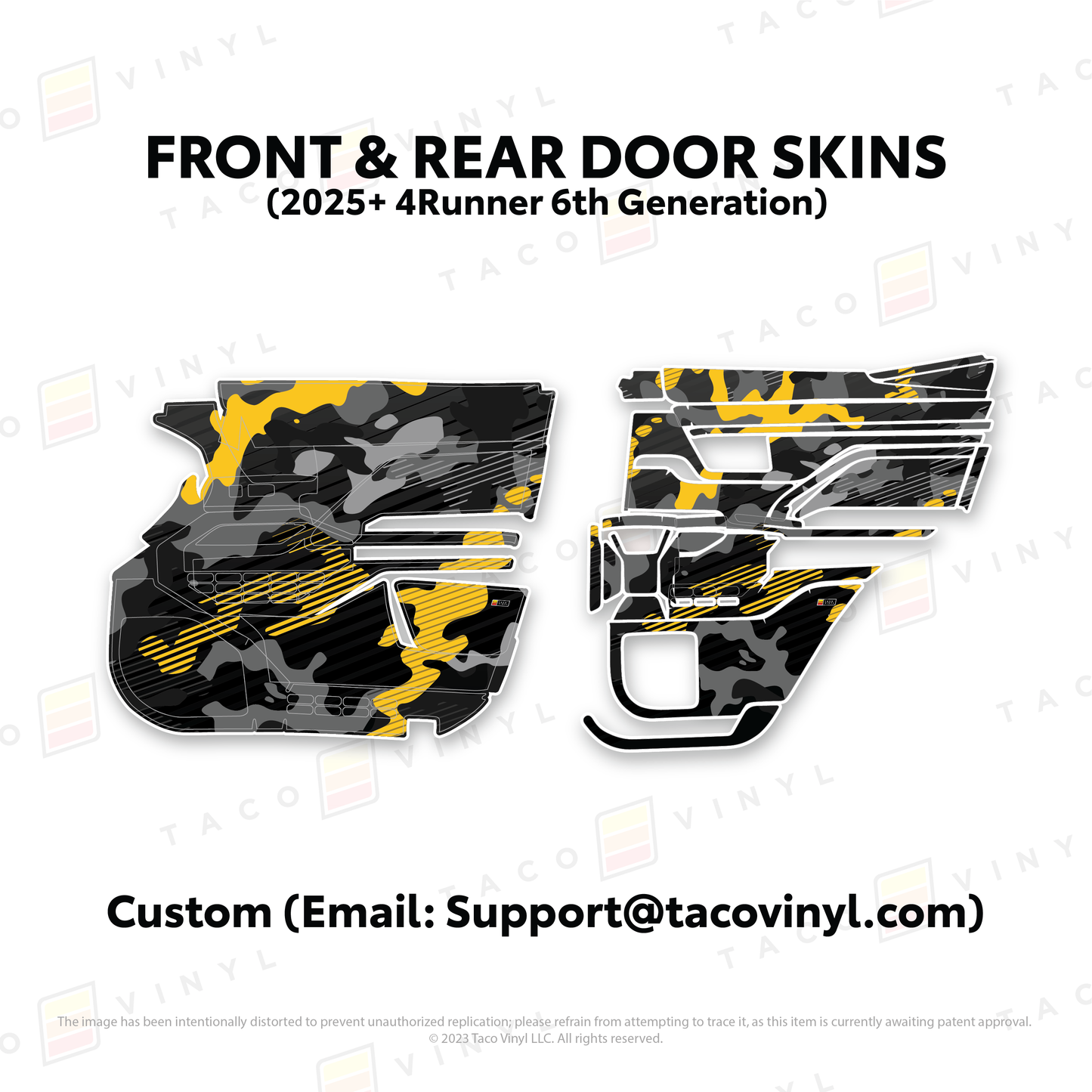 Taco Vinyl 4Runner Door Skins | '25+ 4Runner